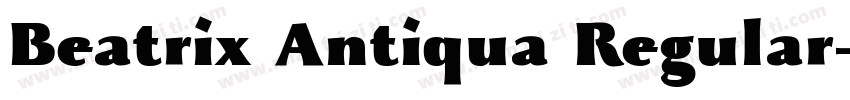 Beatrix Antiqua Regular字体转换
